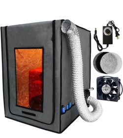 3D Printer Enclosure with Ventilation Filter, 12V Fan 5000RPM with Speed Control Fume 