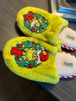 Grinch Christmas Slippers