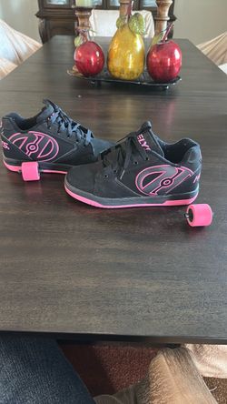 Pink & Black HEELYS