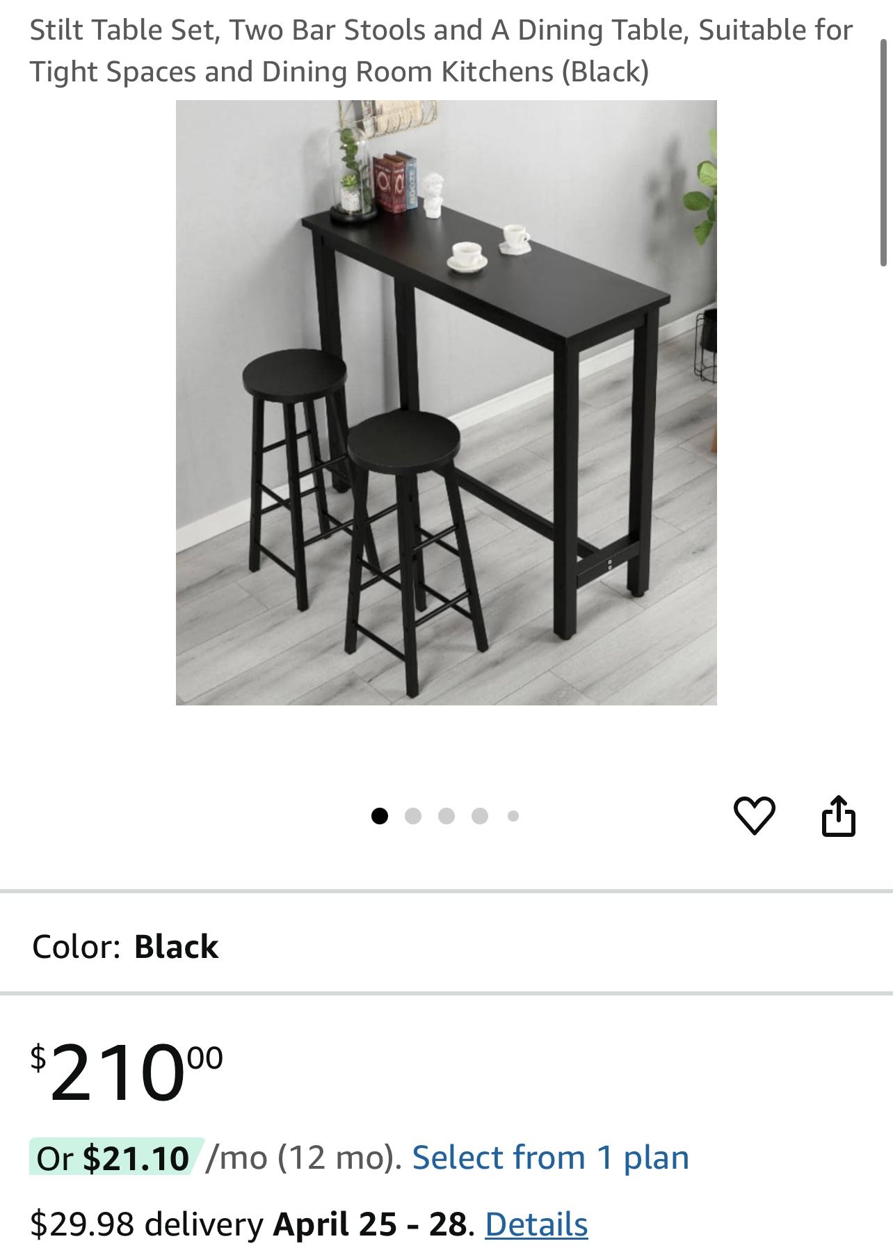 High Top bar & Stools