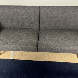Gray Futon Convertible Couch