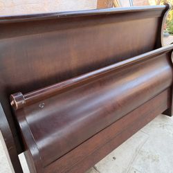 Brazilian Cherry Wood Bed Frame Queen Size