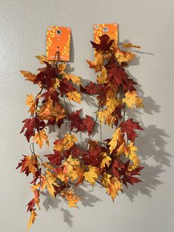 Fall / harvest 6ft garlands set of 2