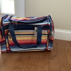 Rainbow Waves Duffle Bag NWT