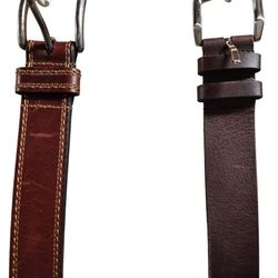 2 (Two) Danner Leather Belts Made In Portland