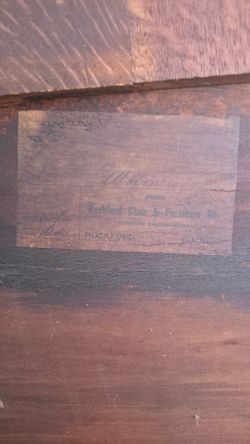1900s Rockford Chair & Furniture Co. Secretary Desk