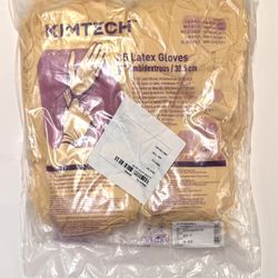 100 Pack of Kimtech 12" 8 mil Industrial Use G5 Latex Gloves Size L 8.0 - 9.0 