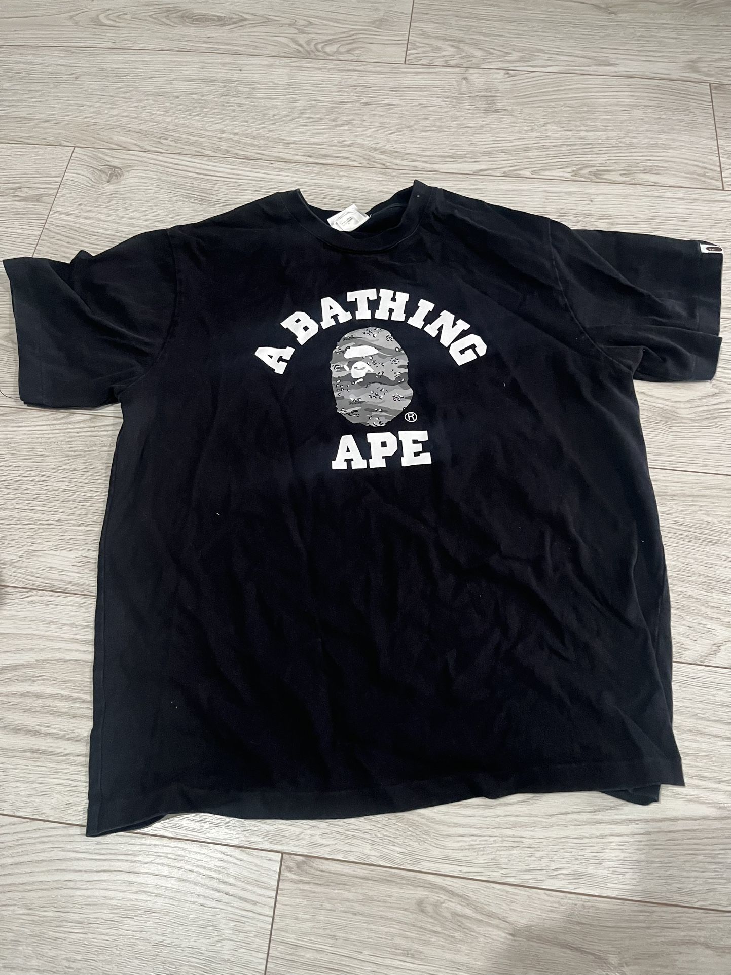 Bape Space College Camo Tee Size L