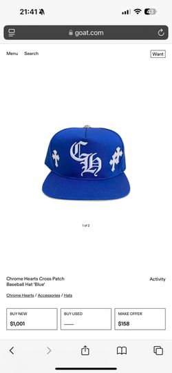 Chrome Hearts Cross Patch Baseball Hat Black