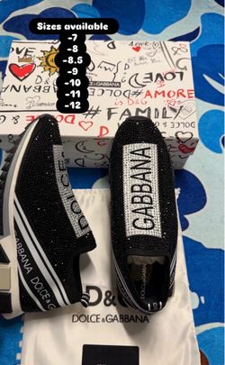 Dolce & Gabbana Crystal Slip-On Sneakers
