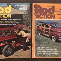 2 Cool Vintage Rod Action Magazines-Nov. 1974 & Jun. 1975-Great Photos++ GC