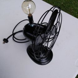 Antique Fan / Repurposed Lamp 
