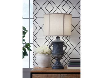 Morvanford Antique Black Table Lamp