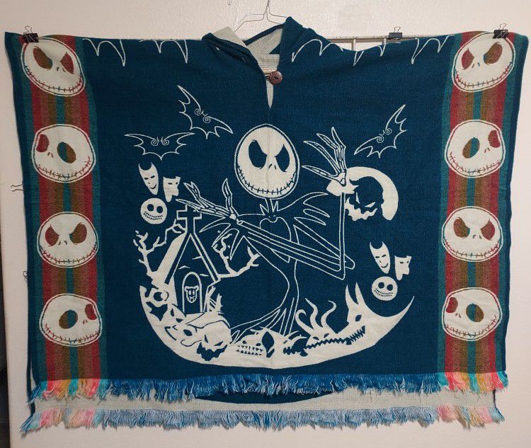 Nightmare Before Christmas Hooded Poncho 