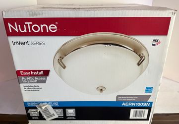 New Nutone Invent Series AERN00SN Vent fan with LED Light
