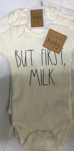 NEW RAE DUNN BABY ONESIE SET