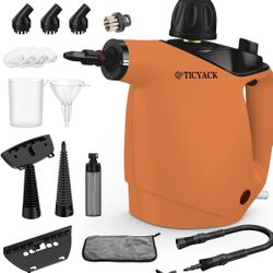 Steam Cleaner, Steam Cleaner for Home, Handheld Steam Cleaner with 16 Accessories and Automatic Steam Switch Suitable for Daily Cleaning of Living Roo