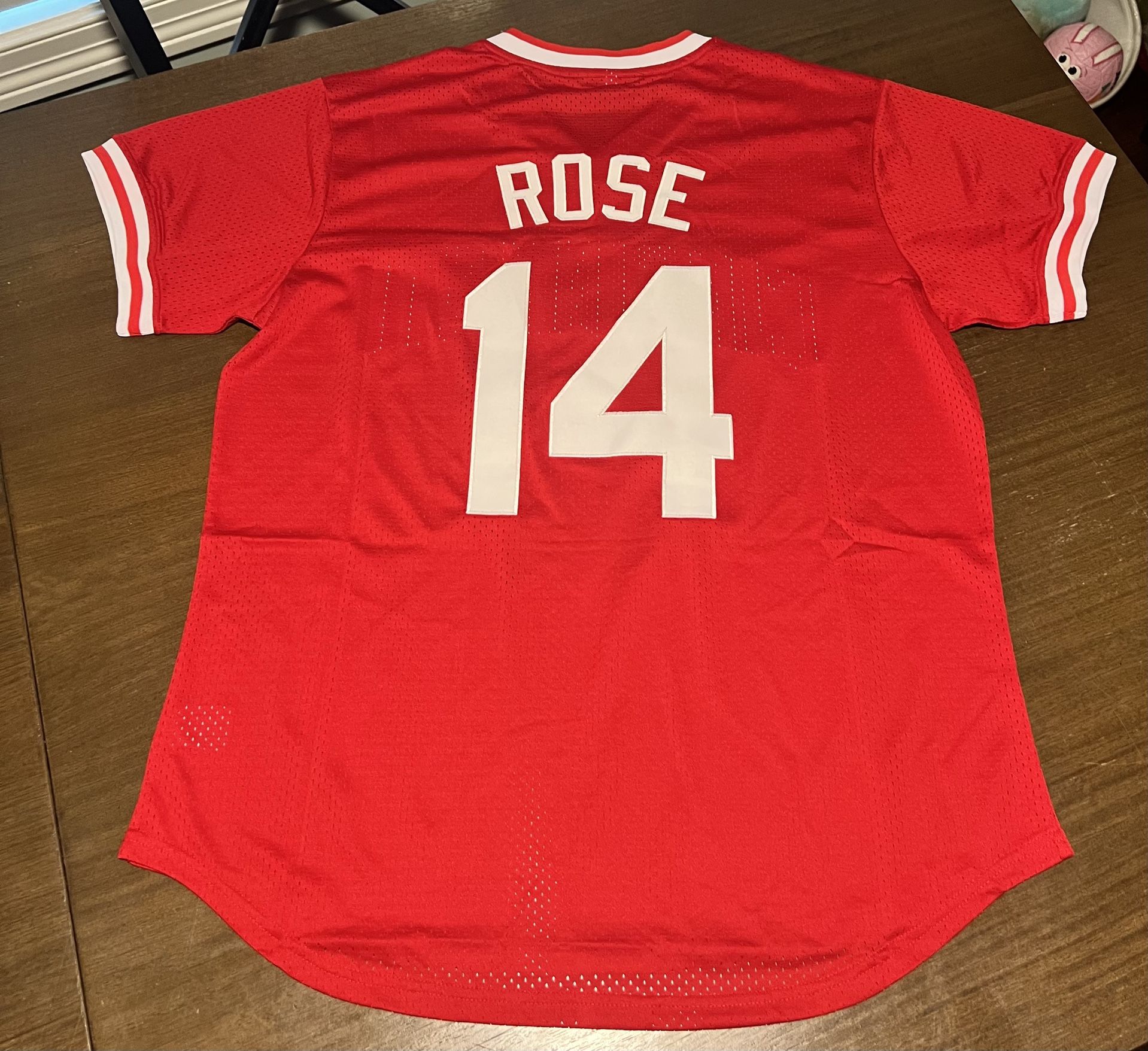 Pete Rose Cincinnati Reds Baseball XL HOF Fast Ship Jersey MLB New Extra Large