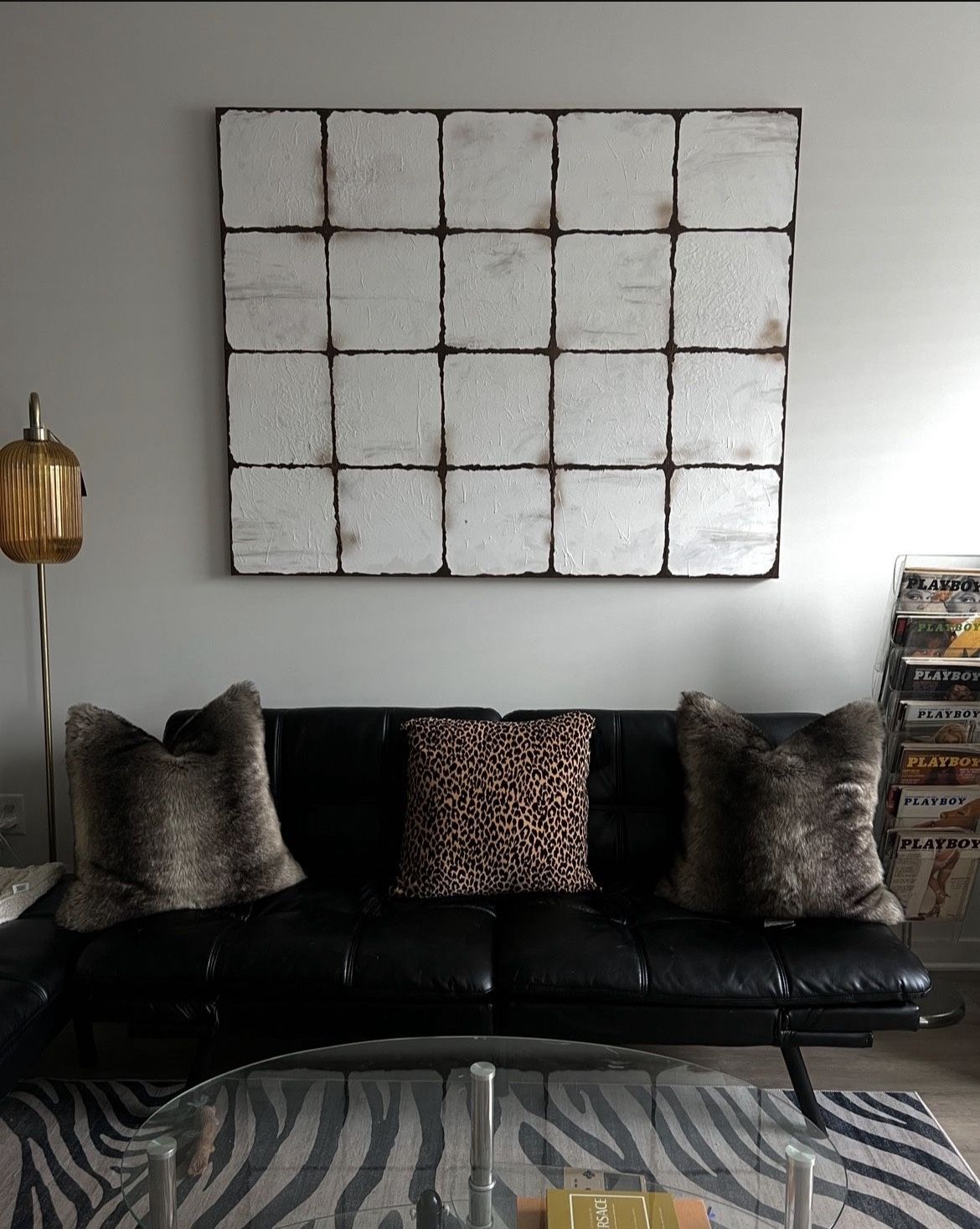 Black Faux Leather Futon Couch Bed 