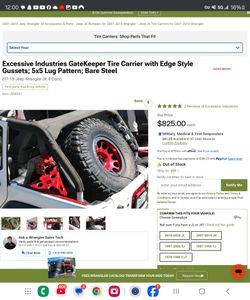 Excessive Industries GateKeeper jeep tire carrier