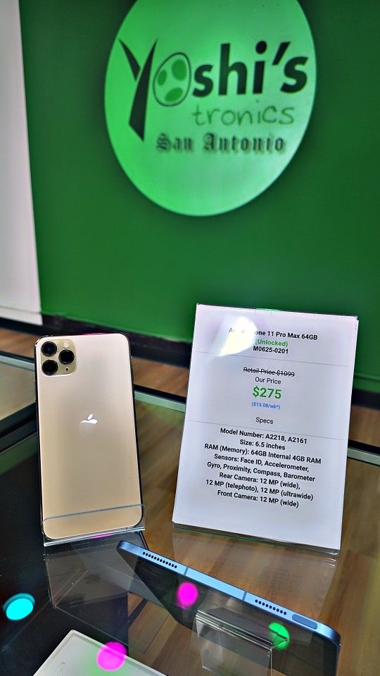 Apple iPhone 11 Pro Max 64GB Unlocked M0625 0201