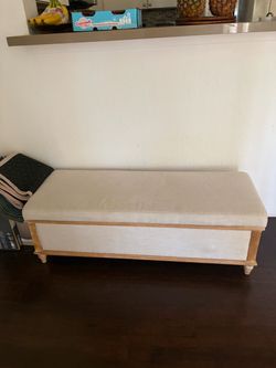 Bench with storage