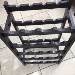 SONGMICS Walnut 5-tier Wine Rack (used)