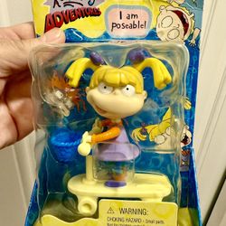 MATTEL I AM POSEABLE Rugrats Adventures Angelica And Her Scooter 1999 figure