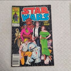 Star Wars #107  Last Issue! Scarce! Marvel 1986 Comic Book
