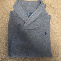 Polo Shawl Sweater-Size L