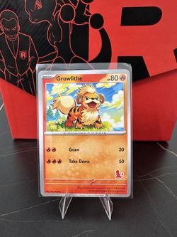Growlithe My First Battle Charmander Stamp Pokemon Card