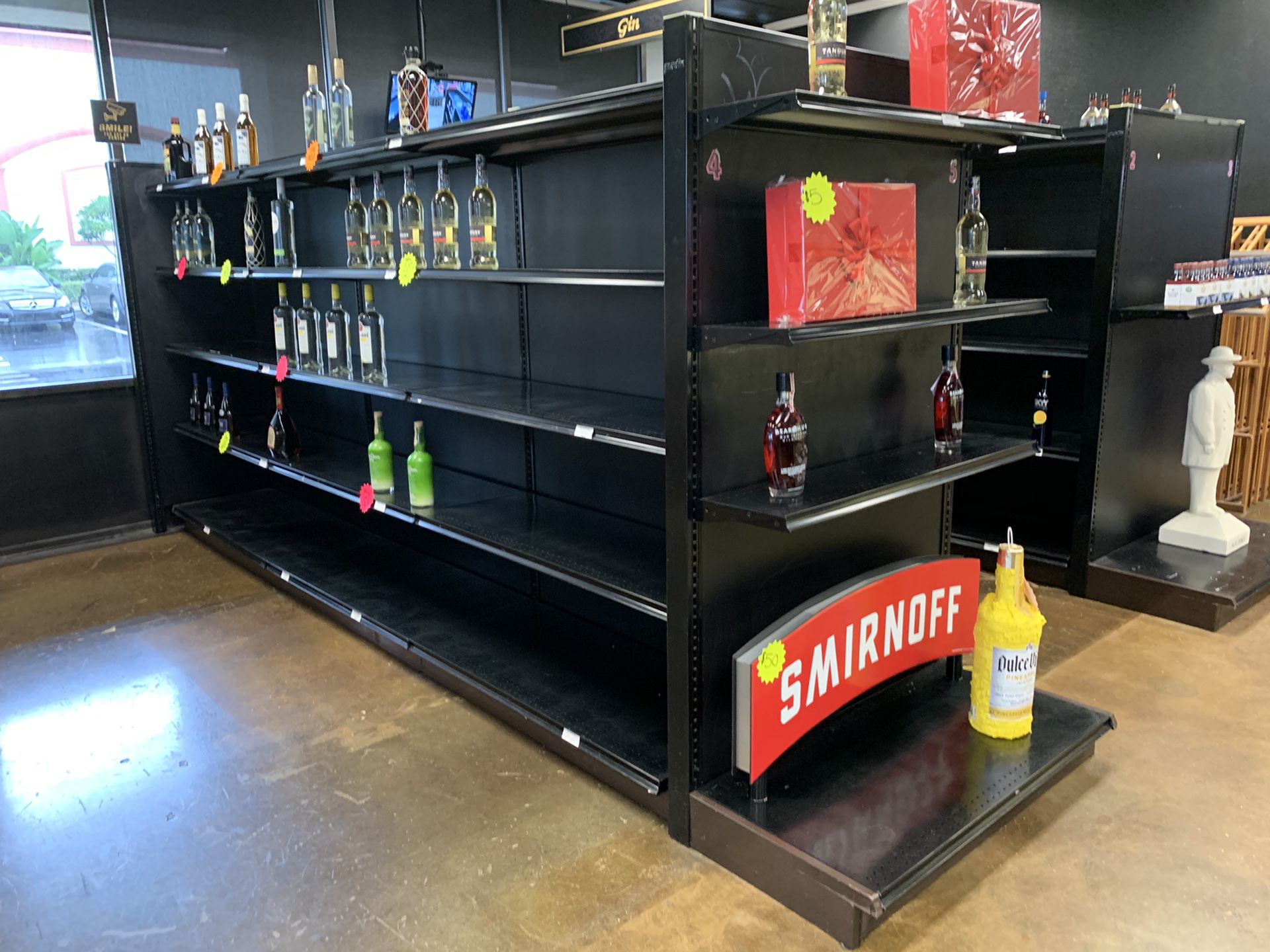 Metal Store shelves