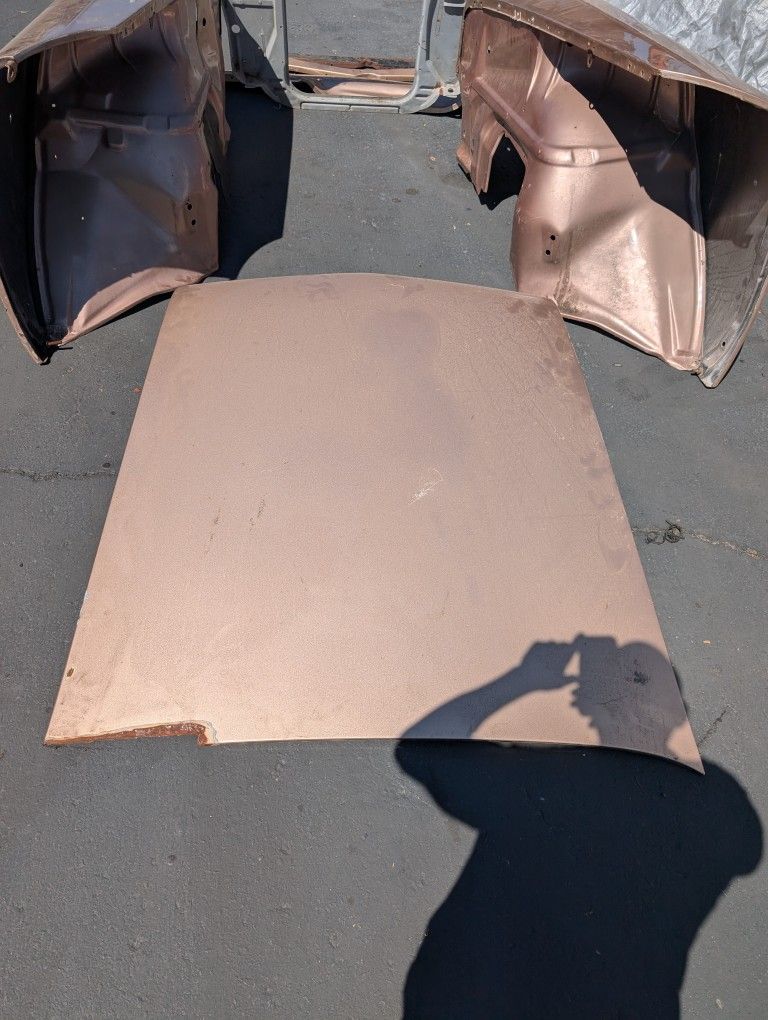 1958 Hood, Inner Fenders, Fenders, Core Support And Miscellaneous Pcs