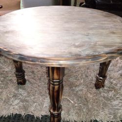 Antiqued Wood Coffee Table 24wx16tall