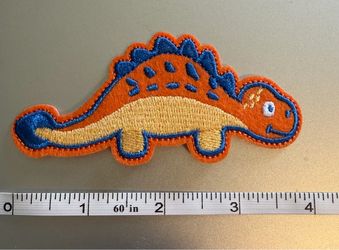 Orange Dinosaur Iron On Patches $1.00 Each  Plant City porch pickup