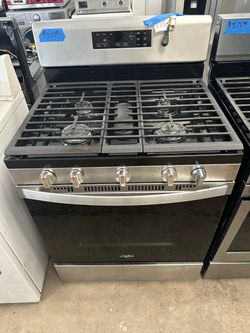 Whirlpool Stainless Steel 5 Burner Gas Stove Range Oven