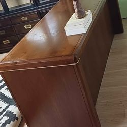 Mid Century Oak Credenza,  Desk.  Delivery