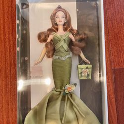 Birthday Wishes Barbie-Silver Label-Green Dress 2004