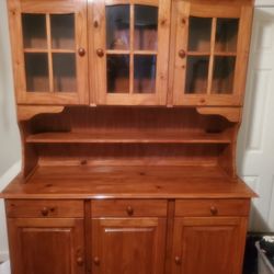 Large Bookshelf And Large Antique Full Cabinet Perfect Condition 