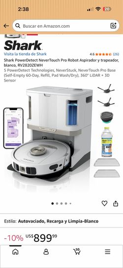 Shark PowerDetect NeverTouch Pro Robot Vacuum and Mop