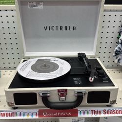 VICTROLA BLUETOOTH PORTABLE SUITCASE RECORD PLAYER