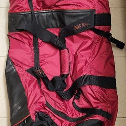 Red and Black Duffel Bag