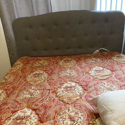 Queen Bed Frame and Box Spring - pick up today or tomorrow only