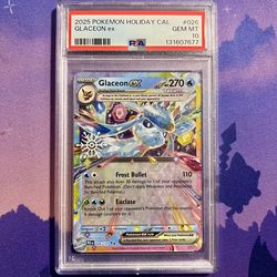 Glaceon ex - 026/131 (Holiday Calendar Stamped) SV: Prismatic Evolutions Pokémon TCG
