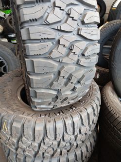 New set of tires aplus mud terrain 35 1250 20 lt