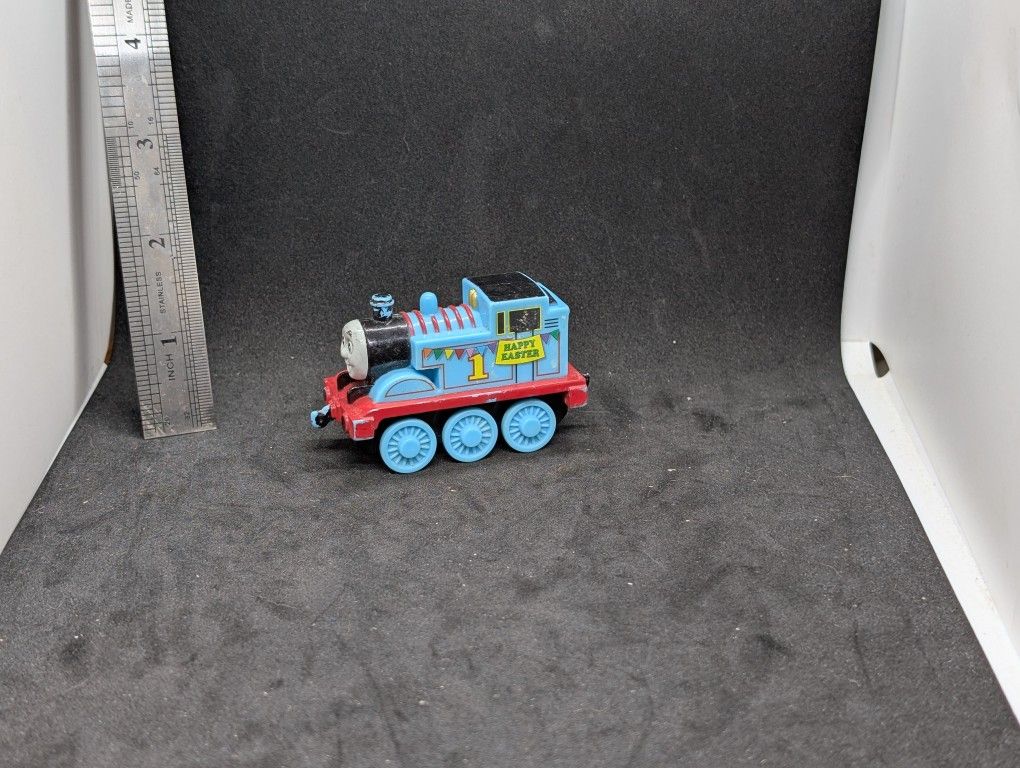 HAPPY EASTER Thomas the Train #1 Engine Blue Take Along or Take N Play Diecast
