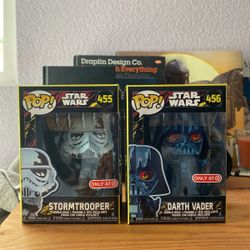 Darth Vader + Storm Trooper Funko