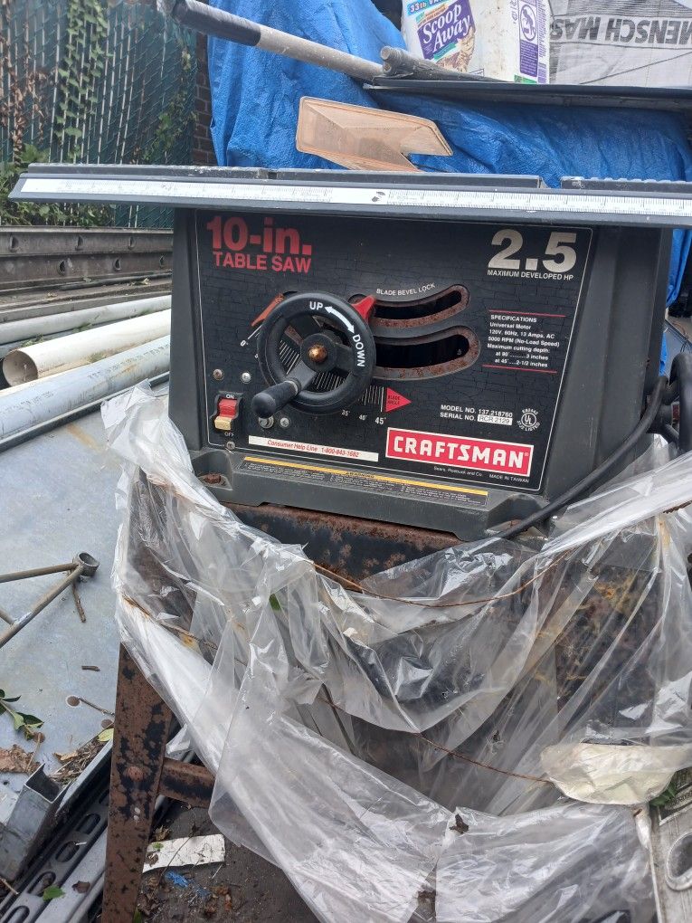 10 In Table Saw