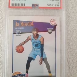 2019 PANINI HOOPS " JA MORANT " #297 PSA 10