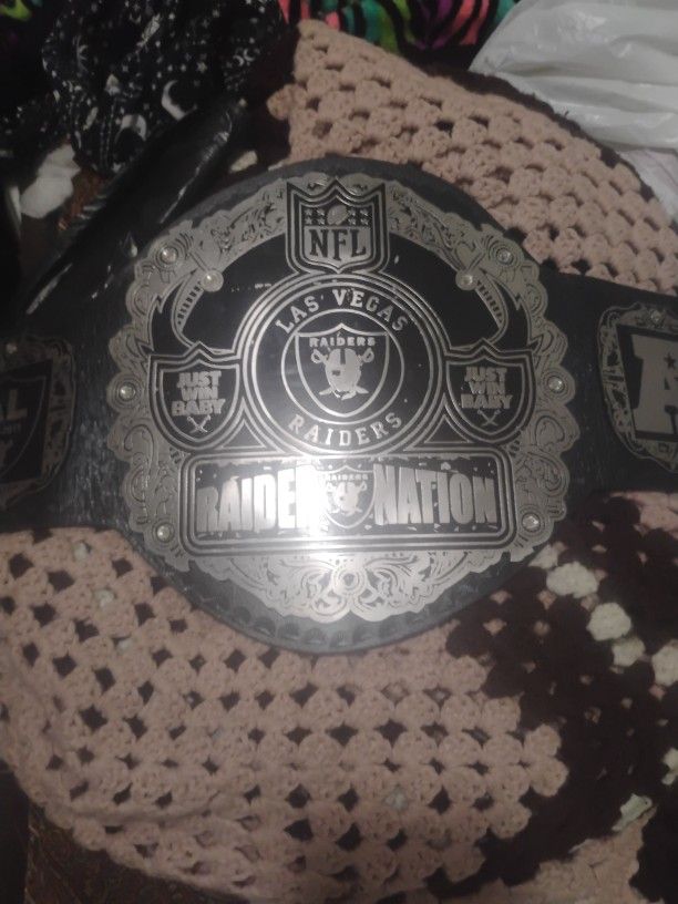 Las Vegas Raiders Title Belt
